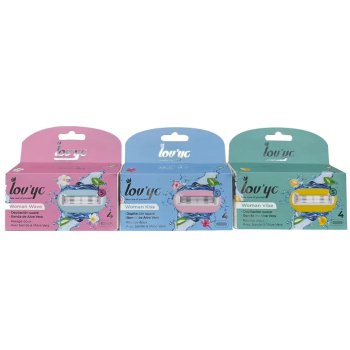 Recambios 5 Hojas Maquinilla Depilación Femenina 4 uds Aloe Vera
