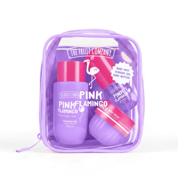 Travel Set Pink Flamingo Body Mist + Shower Gel + Body Butter Travel Set Pink Flamingo Body Mist + Shower Gel + Body Butter