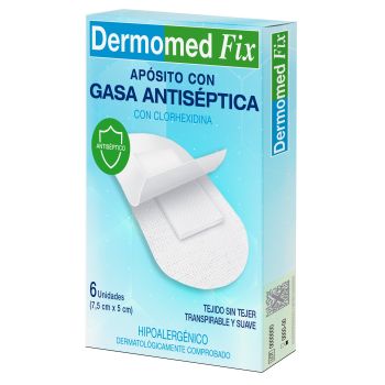 Apósito con Gasa Antiséptica con Clorhexidina