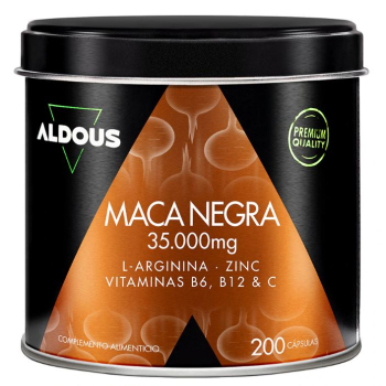 Cápsulas Maca Negra 35.000mg L-Arginina Zinc Vitaminas B6 B12 & C
