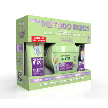 Cofre Fructis Método Rizos (Champú + Mascarilla + Spray)