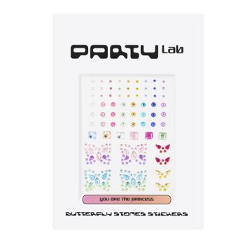 Party lab Pedras de borboleta autocolantes