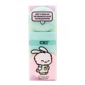 Set 3 Borlas de Maquillaje Ultrasuave