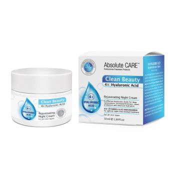 Crema de Noche Rejuvenecedora 4x Ácido Hialurónico 