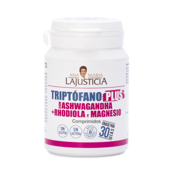 Triptófano Plus Con Ashwagandha+ Rhodiola y Magnesio Comprimidos