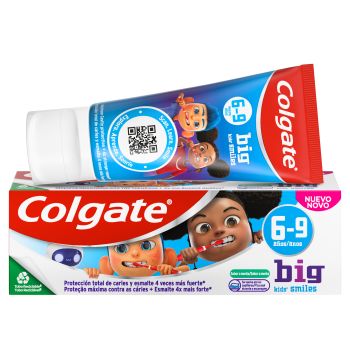 Pasta dentaid Big Kids Smiles para crianças dos 6 aos 9 anos