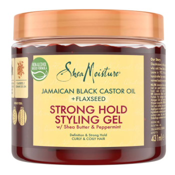 Jamaican Black Castor Oil + Flaxseed Gel de Peinado Fijación Fuerte