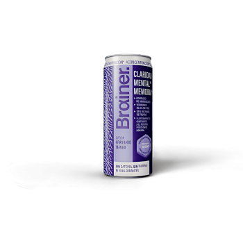 Brainer Bebida Carbonatada Claridad Mental Arándano-Mango