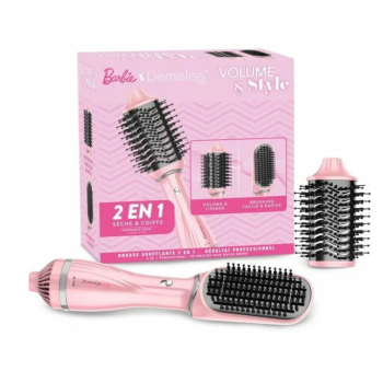 Barbie Cepillo Voluminizador + Cepillo Alisador