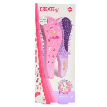 Hairbrush with Stickers
