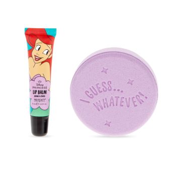 Disney Princess Bomba de Baño + Bálsamo Labial