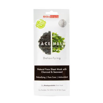 Mascarilla Facial Detoxificante con Carbón y Algas Marinas