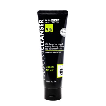 Limpiador Facial con Carbón y Aloe Vera para Hombres