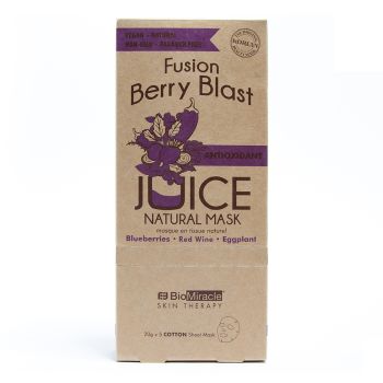 Fusion Berry Blast Mascarilla Natural Antioxidante Zumo de Arándanos