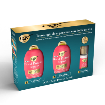 Pack OGX Bond Protein Repair Rutina Cabello Seco y Dañado