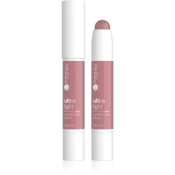 Batom e blush em stick ultra-leve