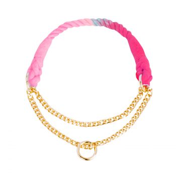 Colar de treinamento Pink com corrente