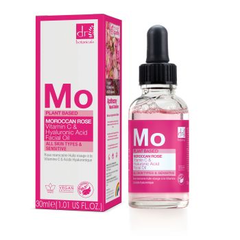 Moroccan Rose Aceite Facial con Ácido Hialurónico y Vitamina C