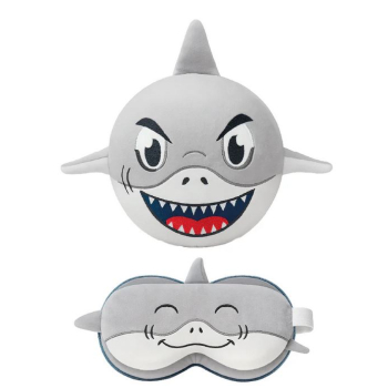 Almohada de Viaje con Antifaz Zoo Nap Tiburón