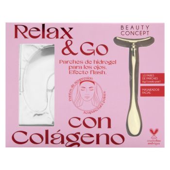 Beauty Concept Parches Hidrogel Ojos Colágeno y Masajeador Facial