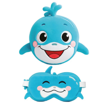 Almofada de Viagem com Máscara Zoo Nap Golfinho