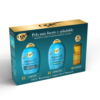 Pack OGX Renewing Argan Oil Of Morocco Cabello Seco y Dañado