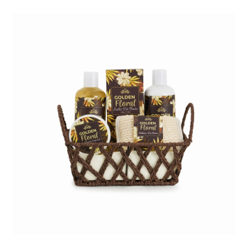 Set de Baño Golden Floral