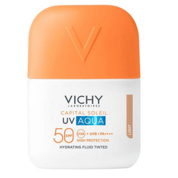 Fluido Hidratante Aqua Capital Soleil UV SPF50 tom claro