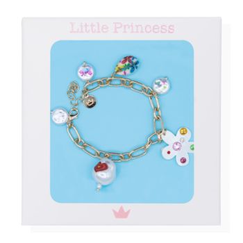 Little Princess Pulsera Eslabones Perlas