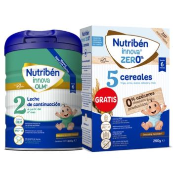 Leche de Continuación Innova 2 + Innova 0% 5 cereales de regalo