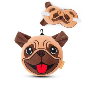 Almohada de Viaje con Antifaz Zoo Nap Perro