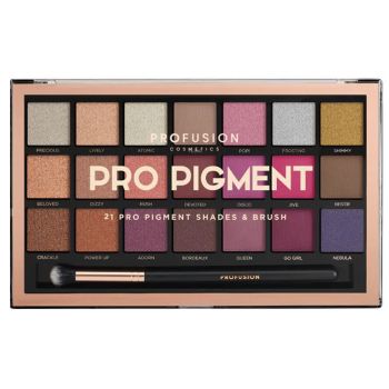 Pro Pigment Paleta de sombras 21 tonos + brocha
