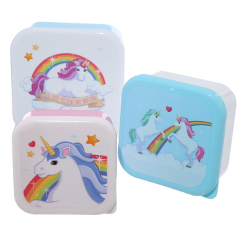 Pack 3 Fiambreras Unicornio