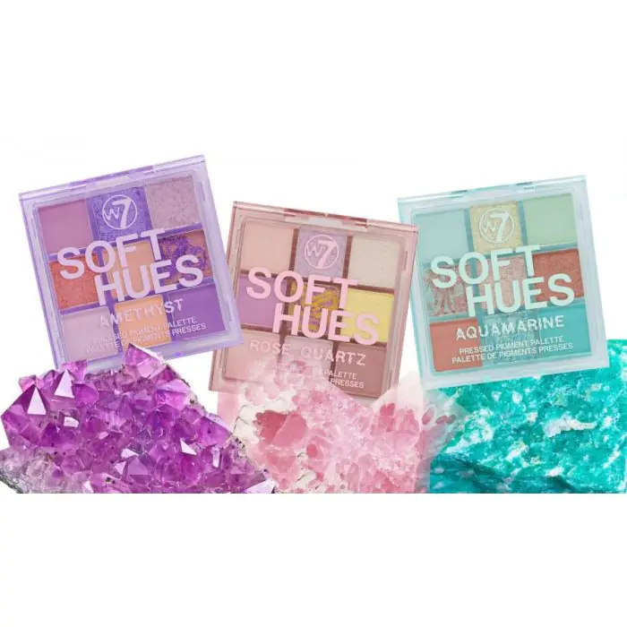 W7 Soft Hues Pressed Pigment Augenpuderdose - Aquamarine