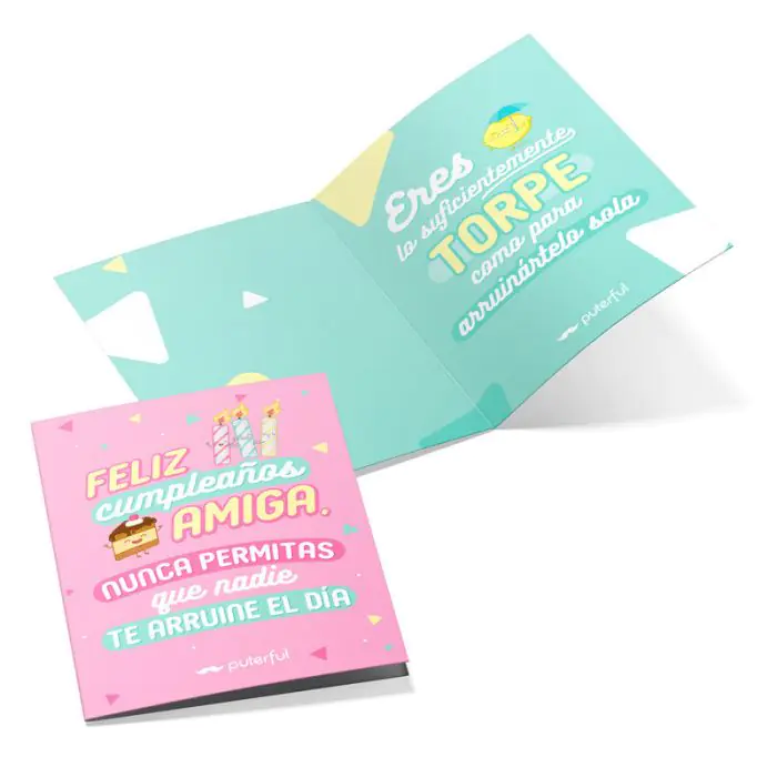 Cartão Parabéns Amiga