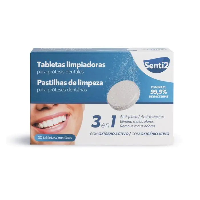 Senti2 Pastilhas de Limpeza para Próteses Dentárias Perfumarias
