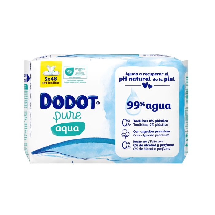 Dodot Pack Toallitas Bebé Cuidado Total Aqua Perfumerias Primor