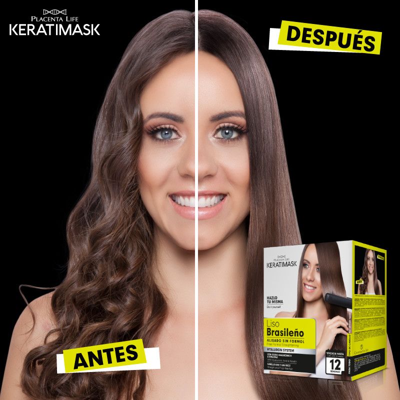 Cabello Alisado BrasileÃ±o Keratimask Golden Liss Kit Alisado