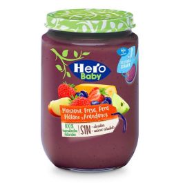 Hero Baby Tarrito de manzana, fresa, pera, plátano y arándanos ...