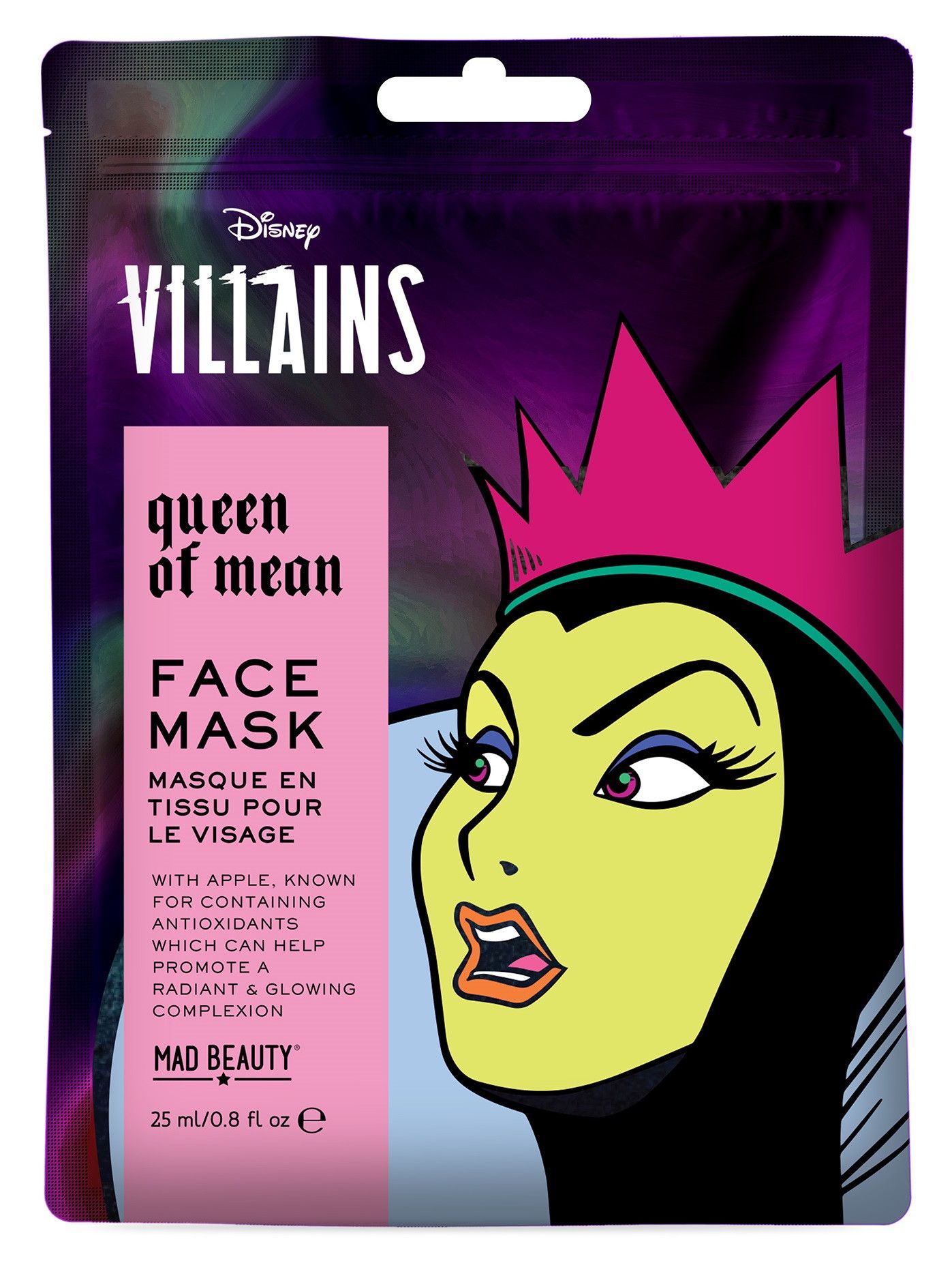 Mad Beauty Máscara facial de vilão da Disney para a Rainha Má