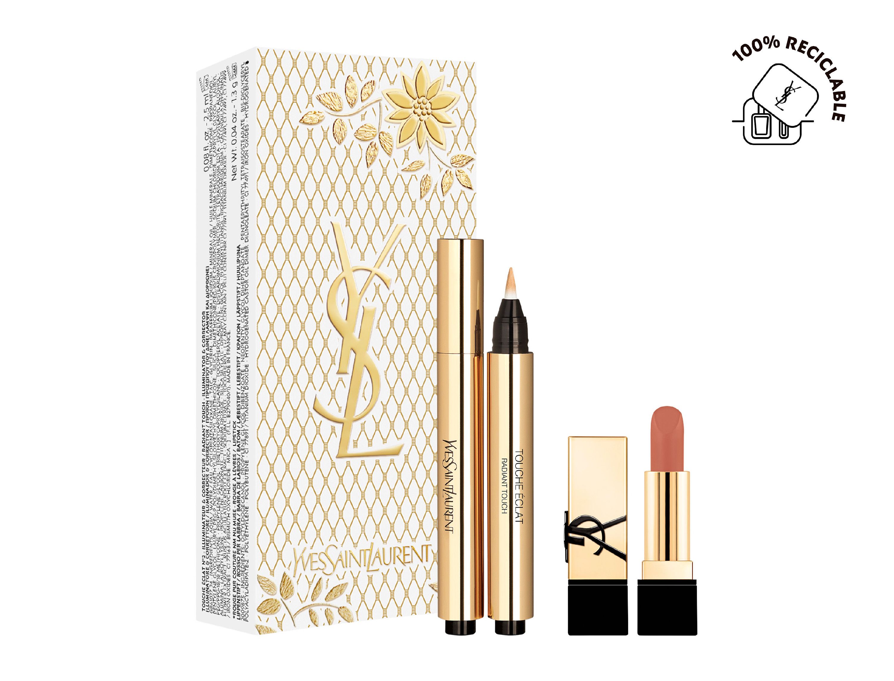 Yves Saint Laurent Coffret Touche Éclat e Mini Rouge Pur Couture
