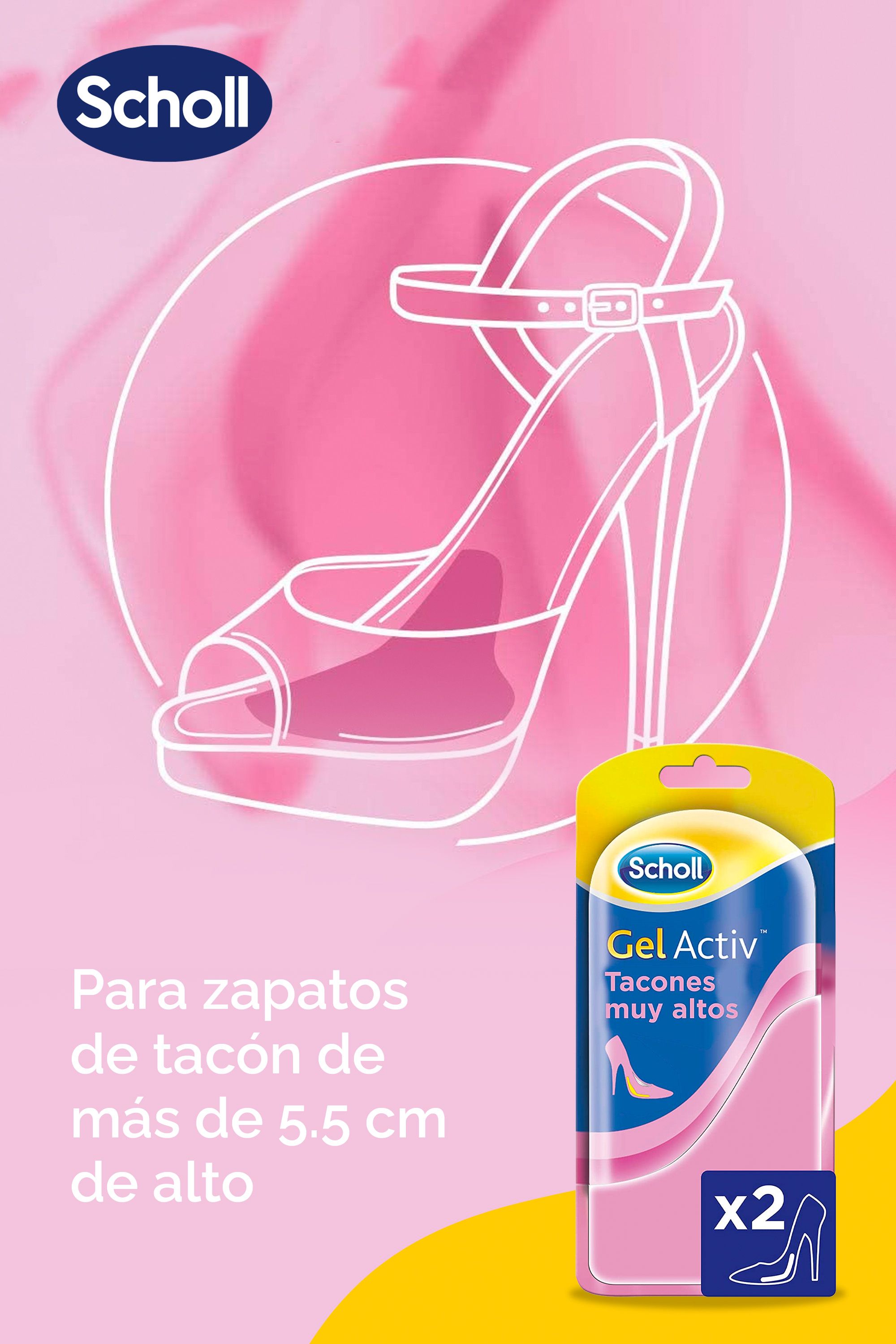 Dr Scholl Gel Activ Insoles de salto muito alto Perfumarias Primor