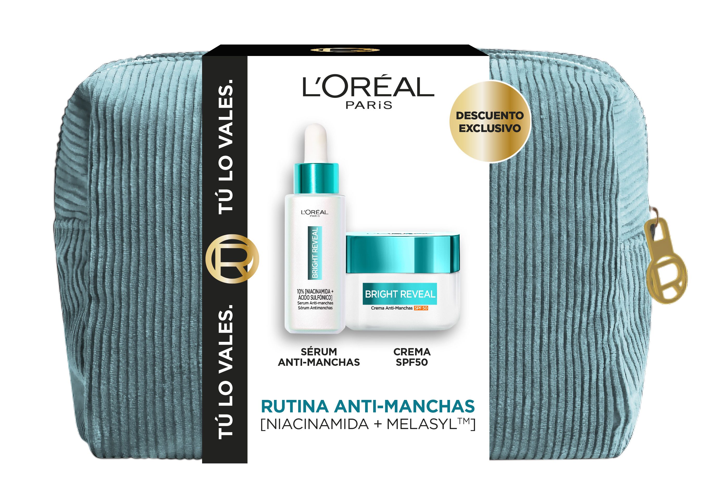 SetBrightRevealSérumiluminadorcomNiacinamida+FluidoprotetorSPF50