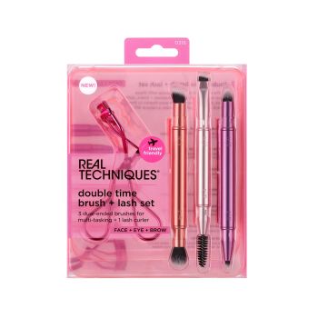 Conjunto Double Time Brush + Revirador de Pestanas