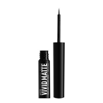 Vivid Matte Eyeliner Eyeliner líquido preto mate de longa duração