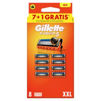 Gillette Fusion5 Pack Ahorro 7+1 Recambios Para Maquinillas De Afeitar