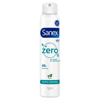 Desodorante Spray Zero % Extra Control Protección 48h