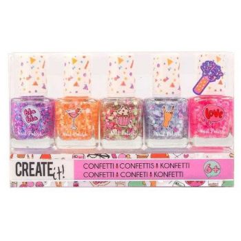 Create It! Set Esmaltes de Uñas Confetti