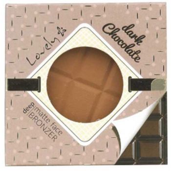 Chocolate negro em pó Bronzeador mate