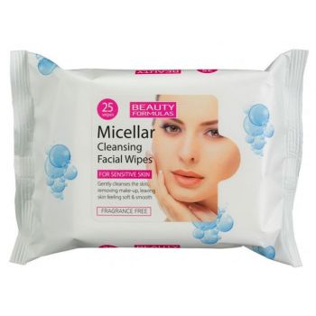 Toalhetes de limpeza micelares para peles sensíveis